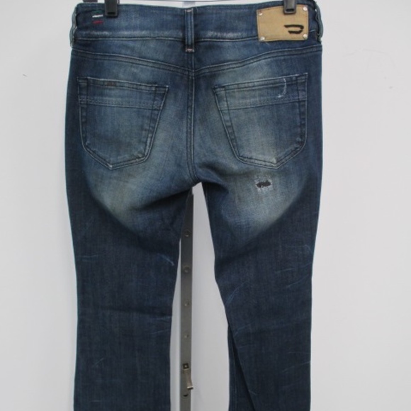 Diesel Louvely Jeans 28L 32W Women Stretch Blue - Picture 4 of 9